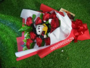 Handbouqet Flower Artifical merah Valentine’days